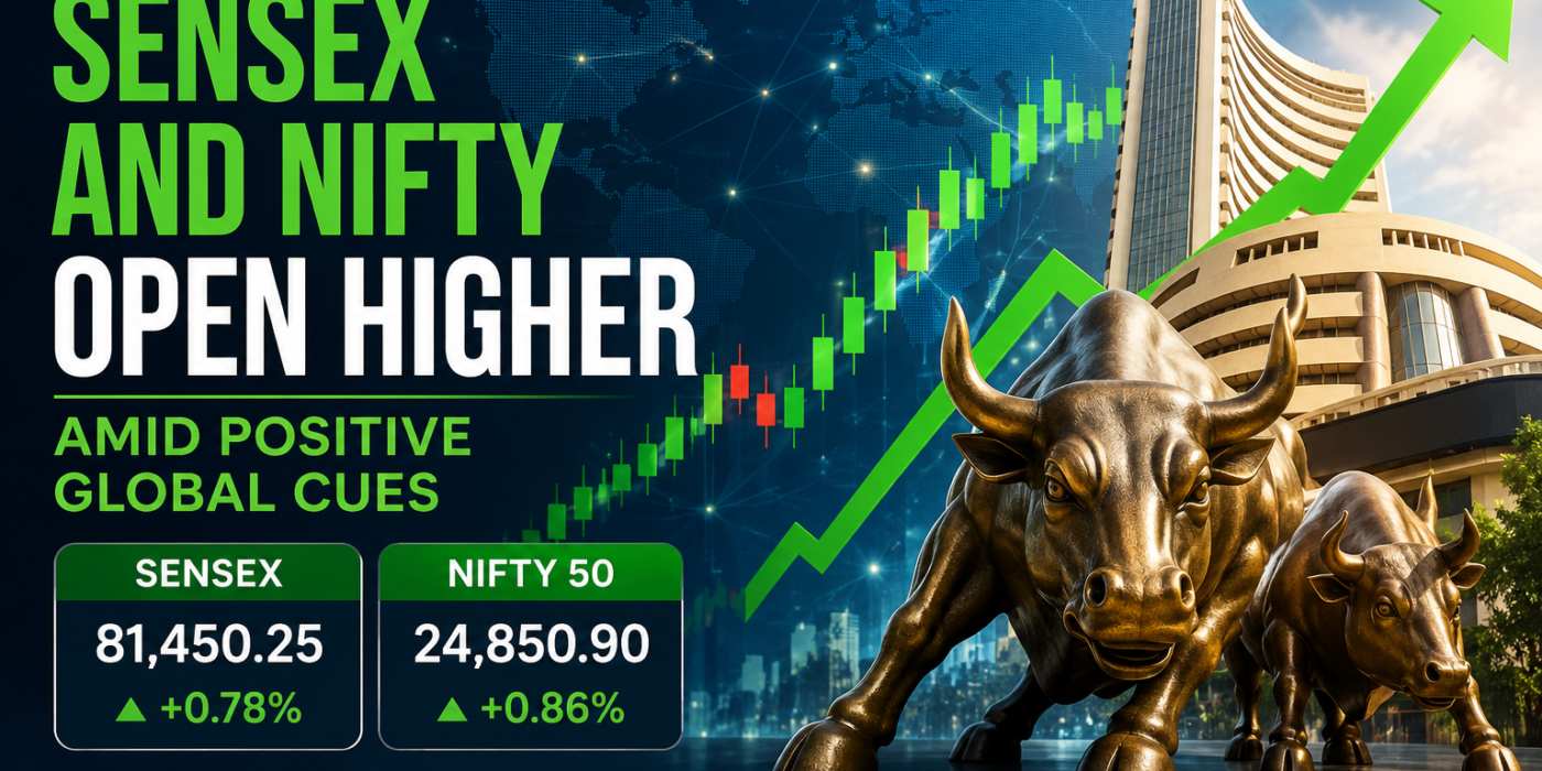 Sensex and Nifty Open Higher Amid Positive Global Cues