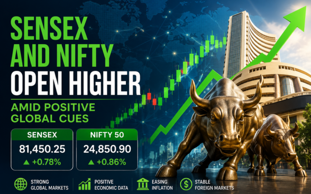 Sensex and Nifty Open Higher Amid Positive Global Cues